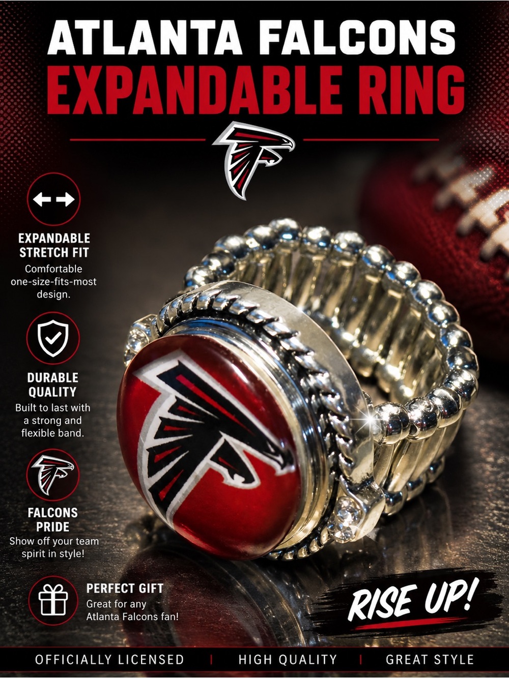 Atlanta Falcons Expandable Ring